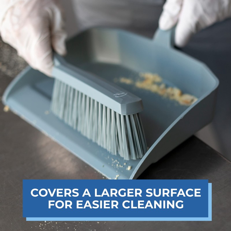 Vikan 45898 Bench Brush, Polypropylene/Polyester Bristle, 14", Purple