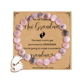 BOCHOI New Grandma Gift for Women 1st First Mothers Day Gifts for New Grandma to be Bracelet Grandmother Birthday Jewelry Present