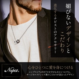 Napist NPN300 Necklace, Unisex, 316L Surgical Stainless Steel / Flat Cable Chain, Accessories, Gift Box Included