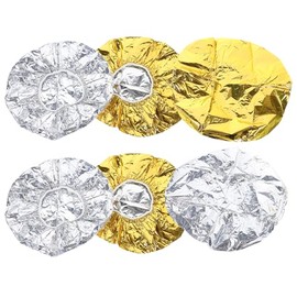 FRCOLOR Gorro Trmico De Aluminio Para Peluquera 6 Piezas Con Aislamiento Trmico Y Proteccin Contra Polvo Ideal Para Salones De Belleza Y Tratamientos 