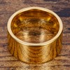 Fashion Month Mens 12mm Wide Band Gold Classic Tungsten Carbide