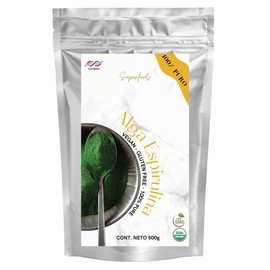 Alga Espirulina Pura En Polvo Superfood Orgánica 100% pura… (500 Gramos)