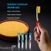 DUJINDENT Dolphin Gold Extra Soft Toothbrush Manual Long Flossing Bristle,