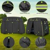 600D Oxford 2/2+2/4 Passenger Golf Cart Cover Fits EZGO, Club