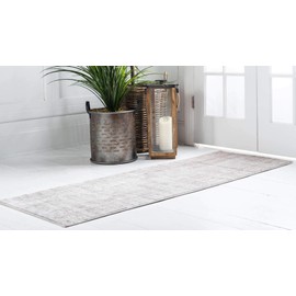 Unique Loom Uptown Collection Area Rug - Lexington Avenue (2' 2" x 6' 1" Runner, Beige/ Ivory)