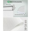 Motorized Blinds App Control, Jacquard White, 32" W x 72"