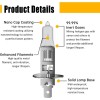 PCC 2X H1 12V 55W Halogen Headlight Replacement Bulb Lamp