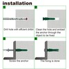 T.K.Excellent Plastic Drywall Anchors and Screws Kit, Ribbed Anchors Assortment