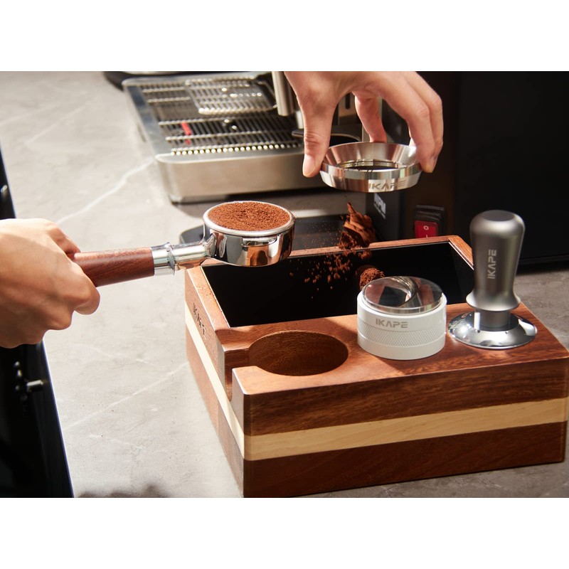 IKAPE 49mm Espresso Tamper, Premium Barista Coffee Tamper with Calibrated