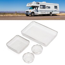 Stainless Steel Vent Cover Furnace RV Mesh Screen Set with Spring Fastener