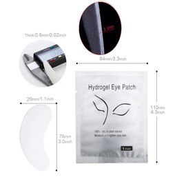 RZJZGZ 120 Pair Under Eye Gel Pads, Lint Free Skin Friendly Lash Extension Eye Gel Patches for Eyelash Extension Eye Mask Beauty Tool (120 Pair)