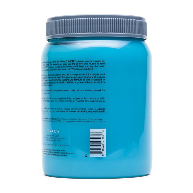 JOHNNY B. Mode Professional Hair Styling Gel 64 oz.