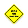 Kids ON Board Warning Safety Bumper Sticker Yellow Sign Car