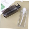 VICASKY 2 Pcs Refillable Pump Bottles Black Transparent Shampoo Containers