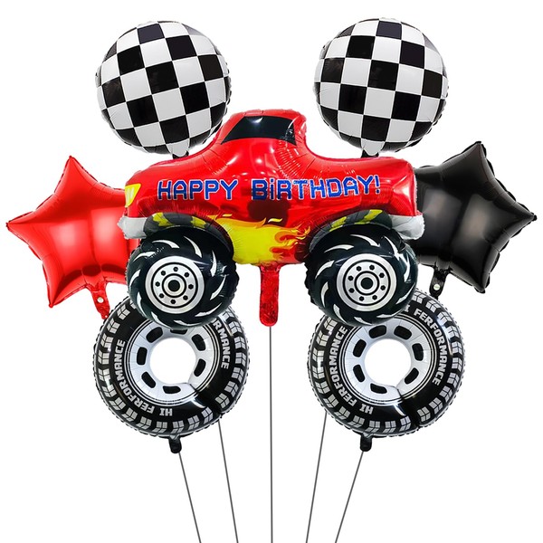 Truck Balloons Birthday Party Supplies, Race Car Theme Party Decorations