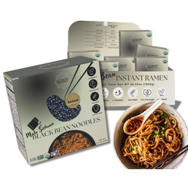 KLDSCP Organic Tingly Spicy Buldak Noodles, Dry Tossed Ramen, 25g Plant-Based Protein, Low Fat, Low Carb, Non GMO, GLuten Free, Keto Friendly & Plant Based (6 packs)