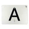 A-board A-sign for waste transport on sheet steel, can be