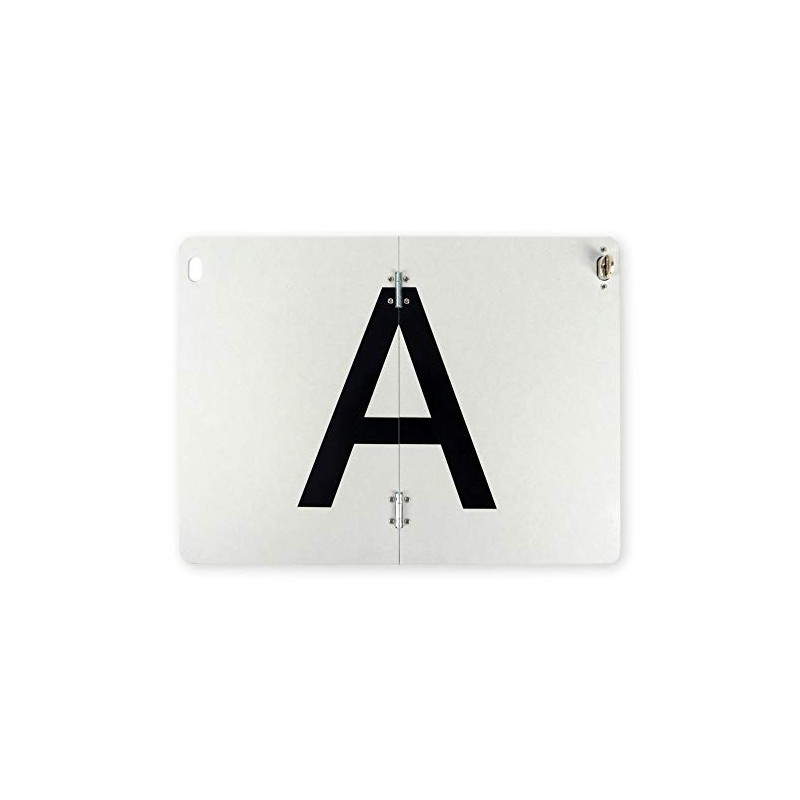 A-board A-sign for waste transport on sheet steel, can be