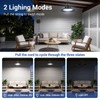 ropelux Solar Powered Shed Light Indoor Outdoor, 2000LM Daytime Available