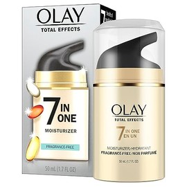 Olay Total Effects Crema AntiEdad Hidratante, de uso diario, sin fragancia, 7 en 1, 1.7 onzas, libre de fragancia