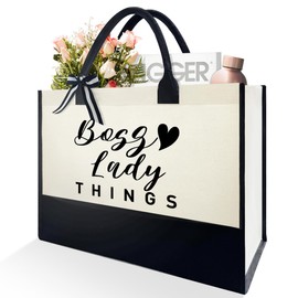 coimiao Boss Lady Tote Bag Gifts, Leader Mentor Teacher Mom Christmas Birthday Gifts, Boss Lady Girl Boss Babe Gifts, Thank You Appreciation Gift for Boss Lady, Boss Lady Things