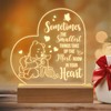 PZJIEAN Winnie The Pooh Night Light Acrylic Engraved Night Light