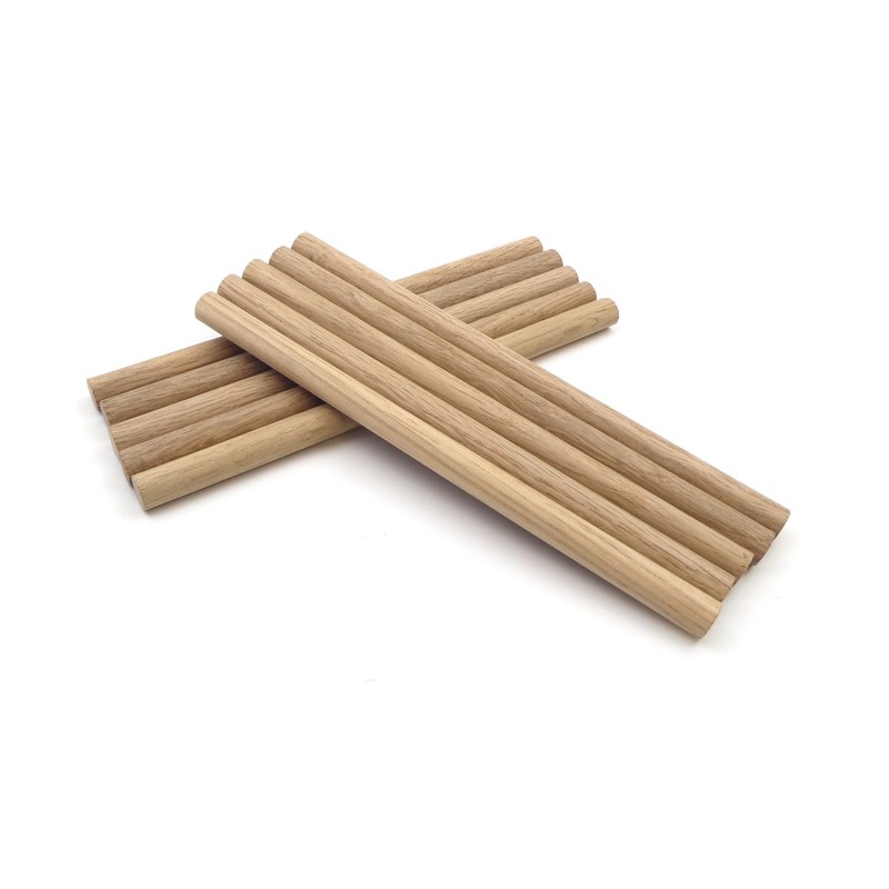 High Quality European Oak Dowels 200mm Long (9.5mm Pack of
