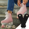 1 pair Roller Skate Toe Guards Protectors Leather Flat Toe