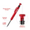 Enhon 4 Pcs Mechanical Carpenter Pencils with 40 Refills and