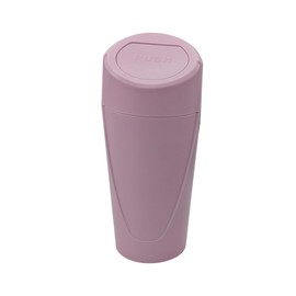Osilly Car Trash Can with Lid, Mini Portable Leakproof Automotive Garbage Bin Multipurpose Organizers and Storage, Universal for SUV, Truck, RV, Home, Office, Kitchen, Bedroom and More（Pink）