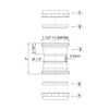ZM 1-1/2-Inch or 1-1/4-Inch by 1-1/2-Inch Straight Extension Coupling Trap