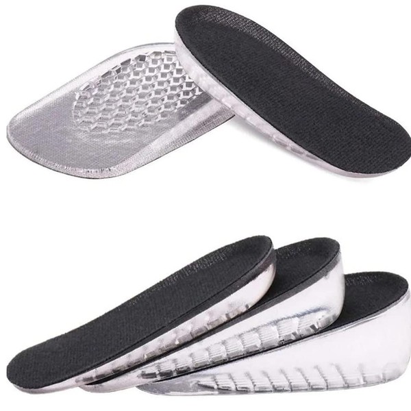 2 Pares Plantillas invisibles para aumentar la altura. Medias plantillas