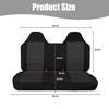 FIOQE Truck Seat Cover Front Solid Bench Seat Covers with