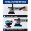 WORKPRO 5PCS 6.5-inch Polishing Pads Sponge Waxing Foam Buffing Kit