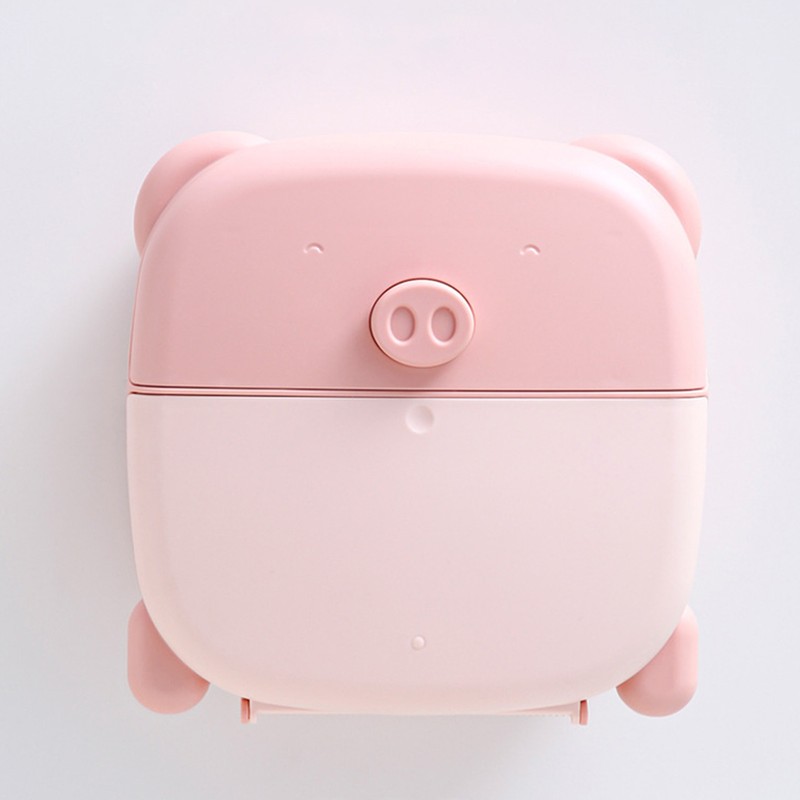 Wall Mounted Tissue Box Cartoon Large Space Cute Lovely Tissue