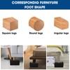 MYMULIKE Bed Risers 3 inch, 11000lbs Heavy Duty Oversized Rectangle