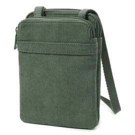 Hedgren Follis Rupee RFID Passport Holder Corduroy Duck Green, Corduroy Duck Green