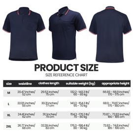 ShinyMatch 6 Pcs Baseball/Softball Umpire Accessories Set Including Umpire Shirt Hat Indicator Brush Ball Bag for Men Referee (Navy Blue,Medium)