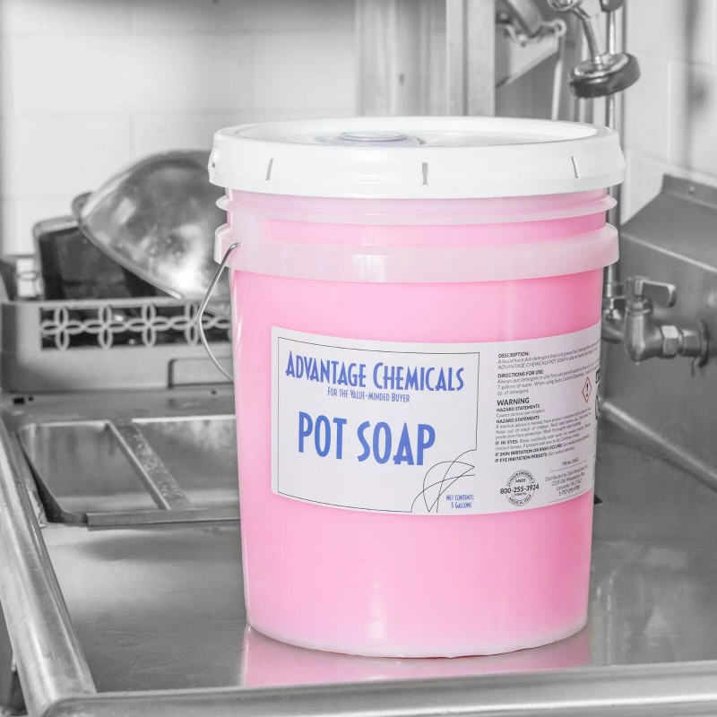 Advantage Chemicals (5 Gallons) Commercial Restaurant Pink Pot and Pan
