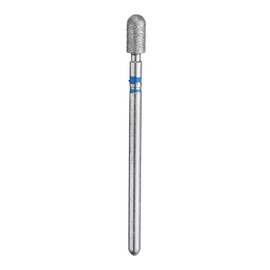 HARFINGTON 120-140 Grits Diamond Grinding Bit 3.5mm Cylindrical Ball Head 2.35mm Shank 7mm Length Stone Sanding Drill Bits Rotary Tool for Ceramic Glass Nails Grinding Polishing, Blue