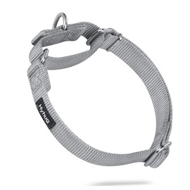Hyhug Heavy Duty Nylon Anti - Escape Martingale Dog Collar for Large Medium Small Boy and Girl Dogs - Walking Training Daily Use. (Small, Sleet Gray)