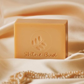 Shine Bird Pearl Powder Cocoon Natural Handmade Aged Silk Ball Soap 100g, 1 piece / 샤인버드 진주가루 누에고치 천연 수제 숙성 실크볼비누 100g, 1개