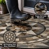 Half Circle Door Mat Thin Non-Slip Absorbent Half Moon Rug