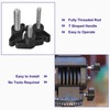 QUARKZMAN M8 x 25mm T-Shape Thumb Screw Handle Carbon Steel