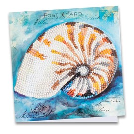 Ideen mit Herz Diamond Painting Greeting Card | 16cm x 16cm | 370gsm | Includes Envelope & Tools (Nautilus)