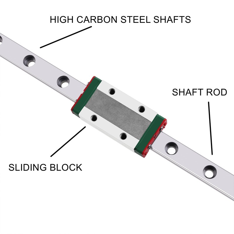 CHUANGNENG MGN9H 200mm Linear Rail Guide Mini Linear Sliding Guideway