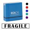 Printtoo Fragile Self Inking Rubber Stamp Pre-Inked Office Stamp- Home