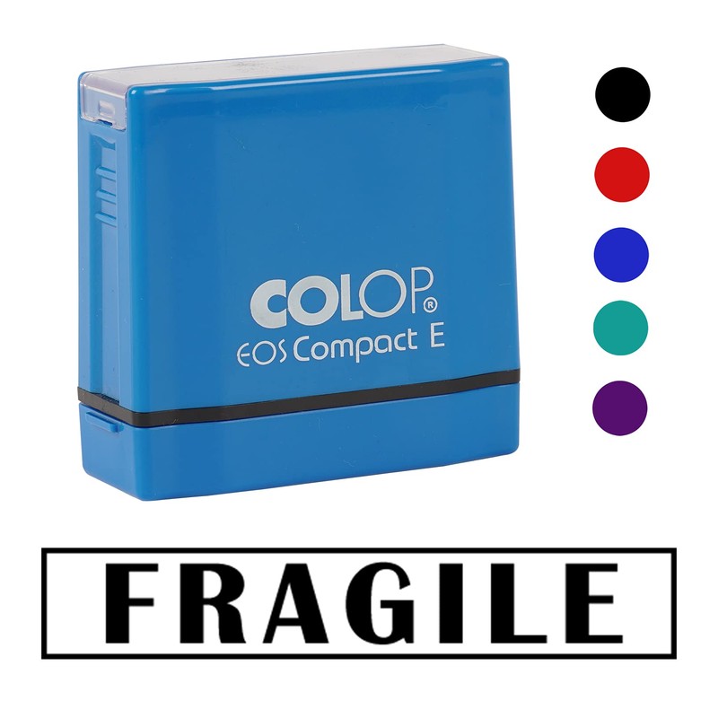 Printtoo Fragile Self Inking Rubber Stamp Pre-Inked Office Stamp- Home
