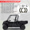Front Brake Shoes Springs Pins Left&Right for Kawasaki Mule 3000