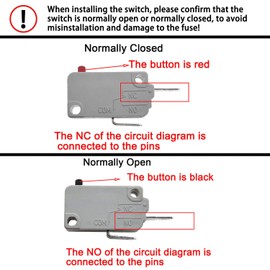 Yoiilnz KW3A Microwave Oven Door Switch 16A 125/250V Door Interloc (2 Normally Open and 1 Normally Closes)